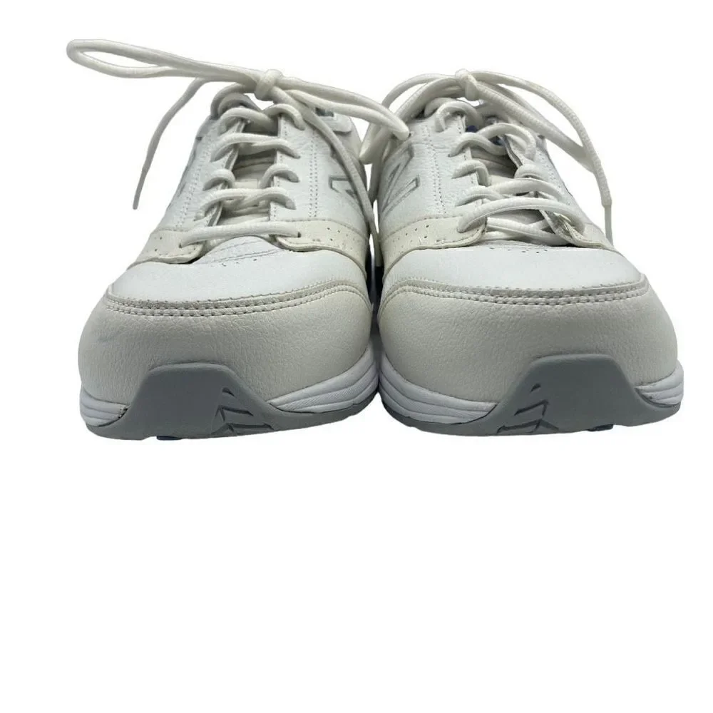 New‎ Balance WW928WB3 Leather Walking Shoes Sneakers White/Blue Size 9.5